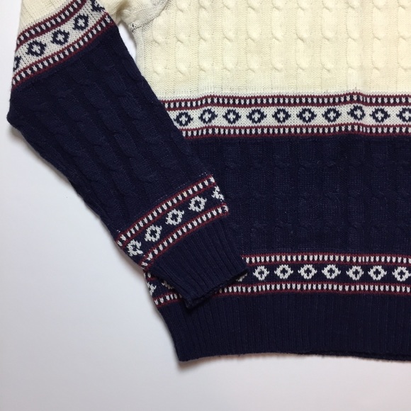 HP🎉 VTG Steep Slopes Cable Knit Christmas Sweater - Picture 2 of 7